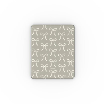 Bow Charm Apple Ipad Case – Taupe