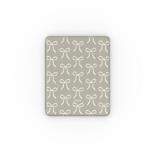 Bow Charm Apple Ipad Case – Taupe
