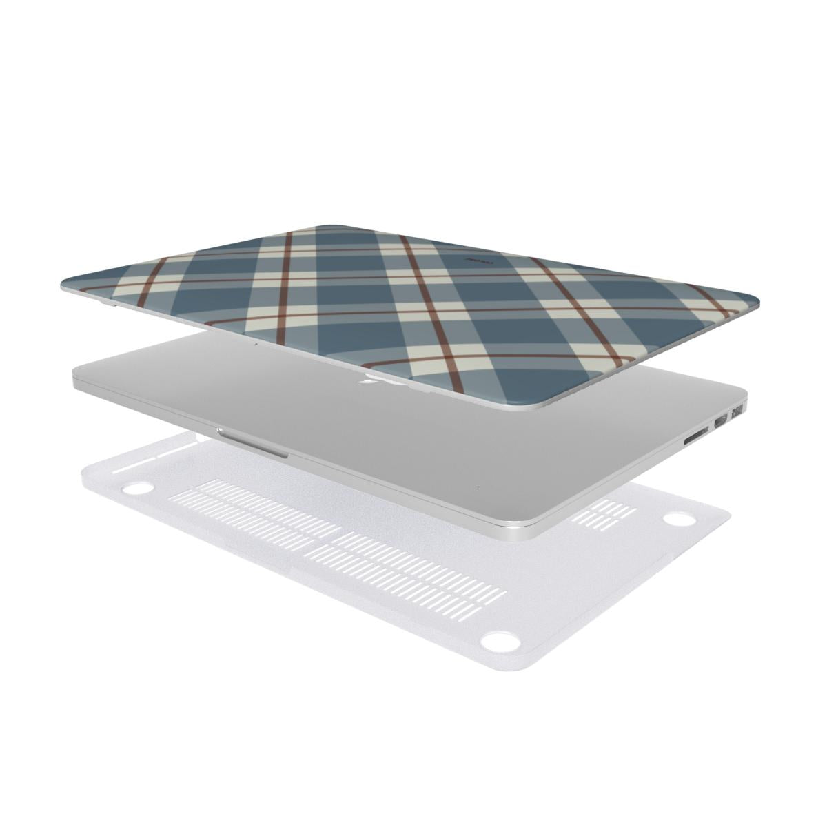 Check Charm - Azul- Capa para MacBook