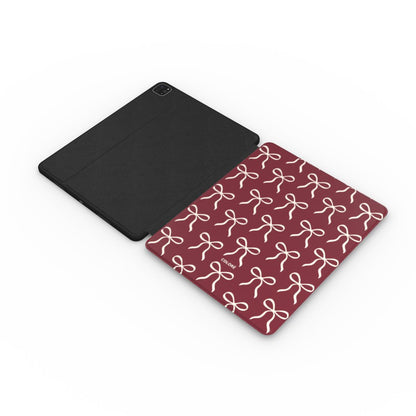 Bow Charm - Borgonha - Capa para iPad da Apple