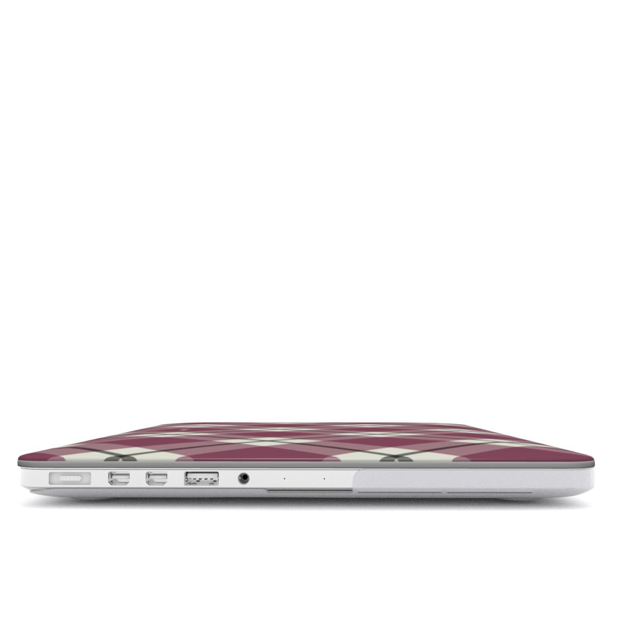 Check Charm - Borgonha - Capa para MacBook