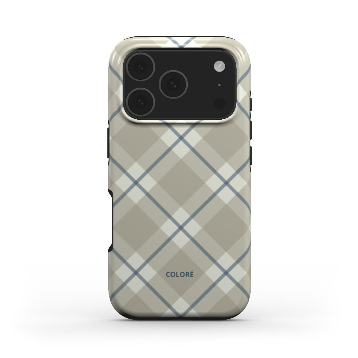 Check Charm - Taupe - Capa Resistente para Telemóvel