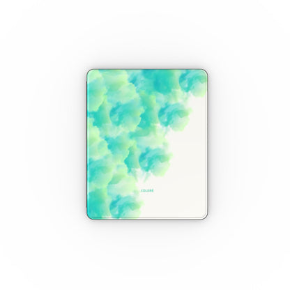 Cloud Bloom - Verde & Azul - Capa para iPad da Apple
