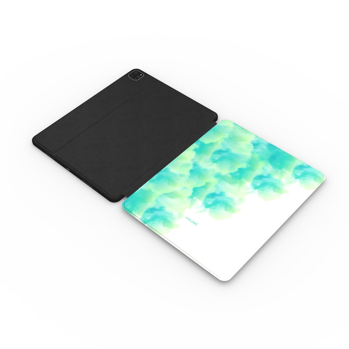 Cloud Bloom - Verde & Azul - Capa para iPad da Apple