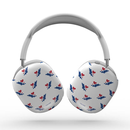 Coloré Folk Love Whispers – Blue & Red AirPods Max case stylish with tailored fit and durable hard shell