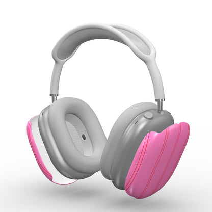 Coloré Sweetline Stripes Pink & Red AirPods Max Case – tailored fit hard shell airpods max case stylish