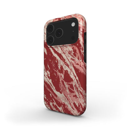 Marble Wonders - Burgundy - MagSafe Tough Phone Case