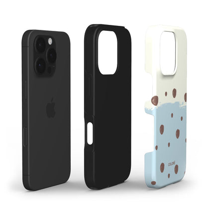 Sweet Dots - Bleu et marron - Coque de téléphone résistante