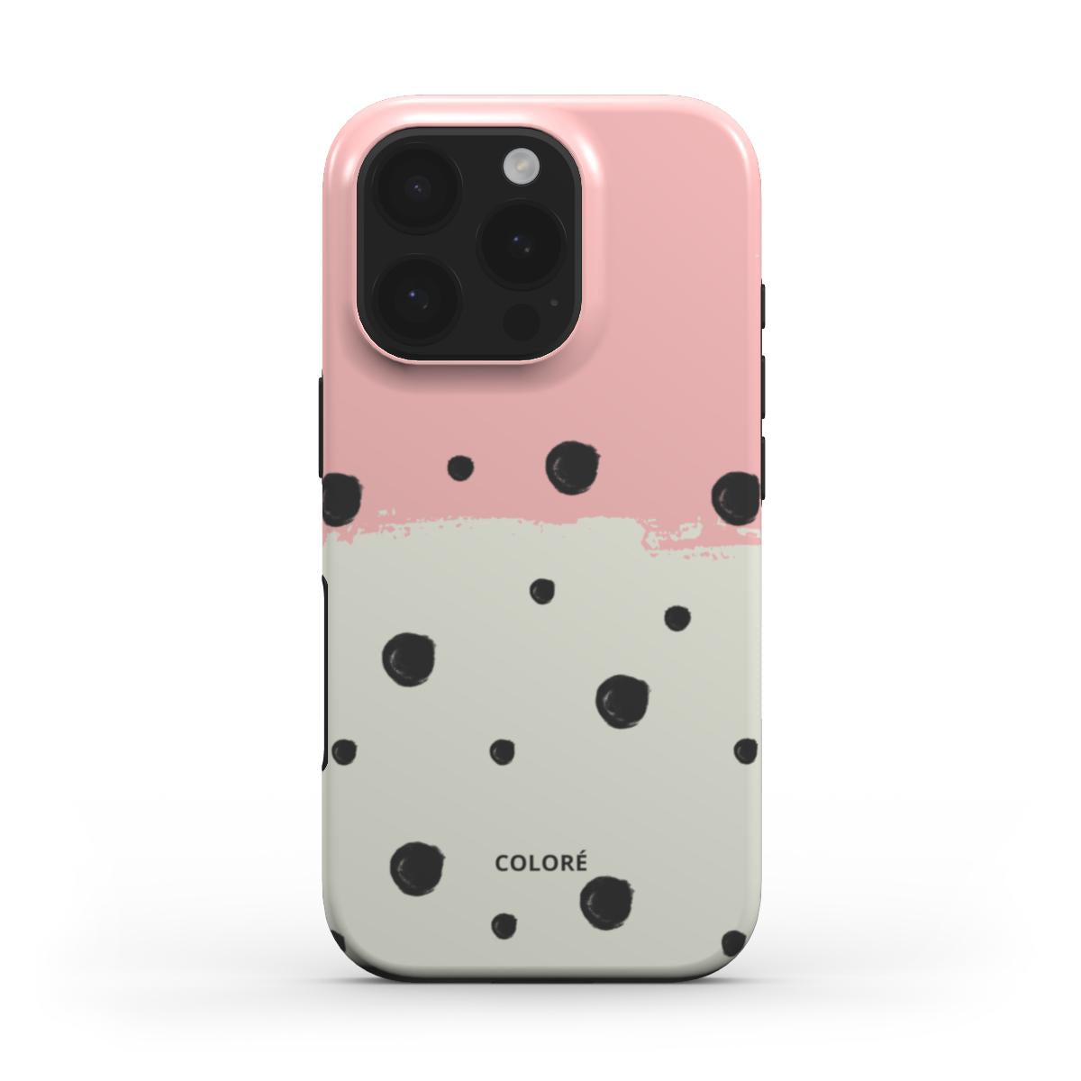 Sweet Dots - Pink & Black - Tough Phone Case