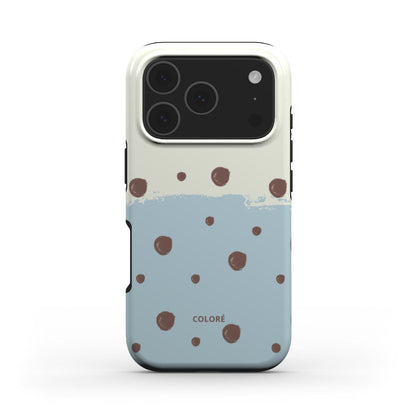 Sweet Dots- Blue & Brown - MagSafe Tough Phone Case