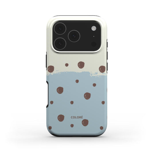 Sweet Dots- Blue & Brown - MagSafe Tough Phone Case
