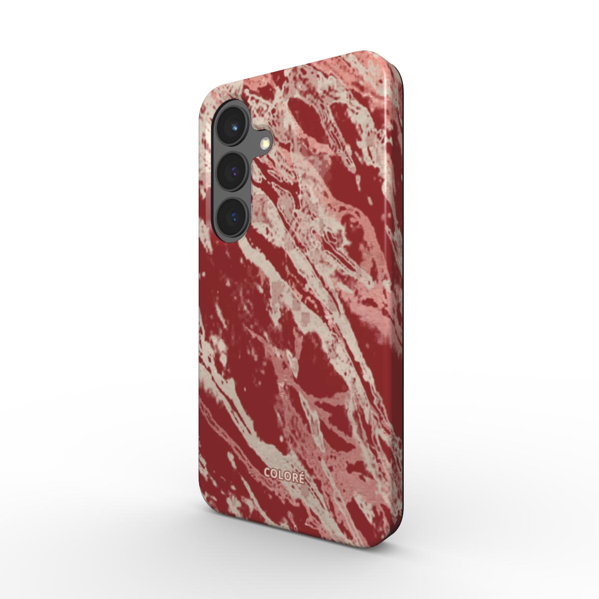 Marble Wonders  - Burgundy - Magnetic Tough Phone Case