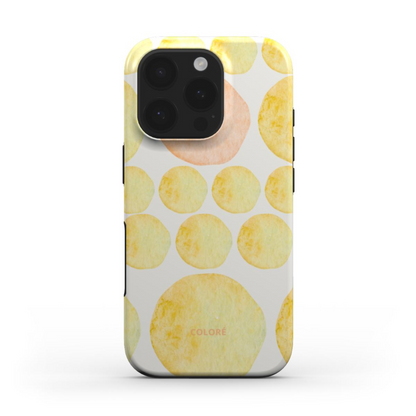Aquarelle Dots - Yellow & Orange - MagSafe Tough Phone Case Aquarelle Dots Orange Phone MagSafe Tough Case
