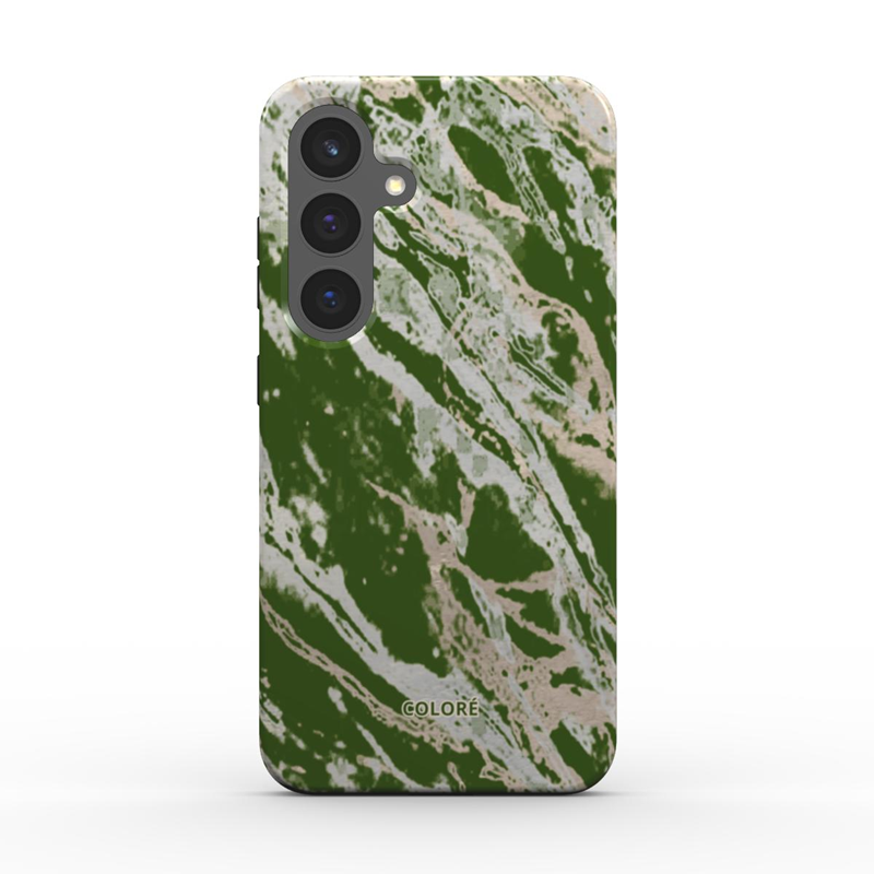 Coloré Marble Wonders Green Magnetic Tough Phone Case with green marble pattern magnetic tough phone case